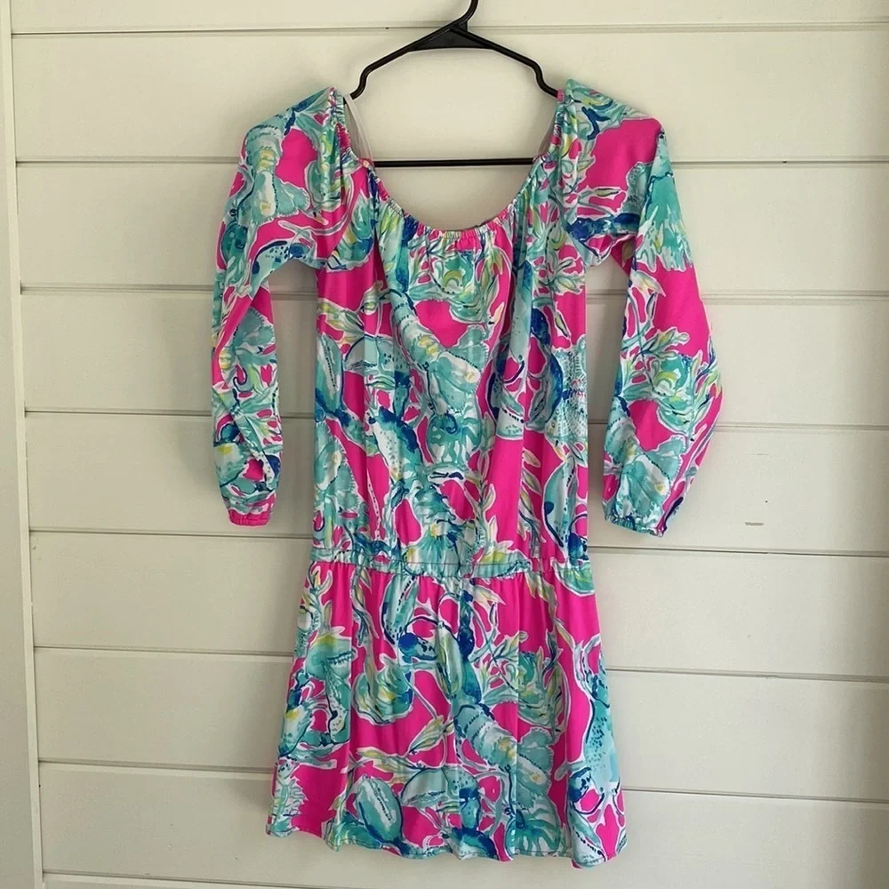 Lilly Pulitzer | Off the Shoulder Preppy Dress | Excellent Condition - Picture 5 of 9